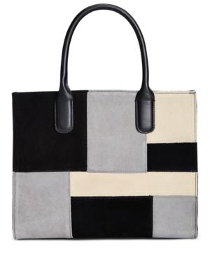 Giani Bernini Suede Patchwork Satchel, Only At Macy's