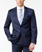 Ben Sherman Men's Slim-fit Blue Solid Suit Jacket