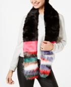Steve Madden Patched Faux-fur Scarf