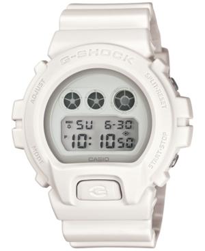 G-shock Men's Digital White Out White Resin Strap Watch 53x50mm Dw6900ww-7s