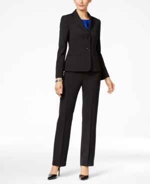 Le Suit Three-piece Two-button Texture-weave Pantsuit