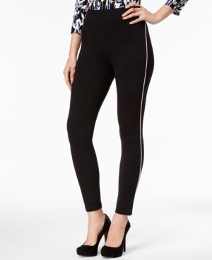 Thalia Sodi Pipe-trim Leggings, Created For Macy's