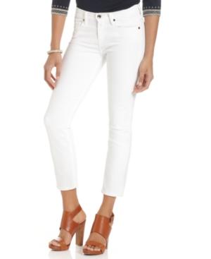 Lucky Brand Jeans Sofia Capri Jeans, White-wash Cropped