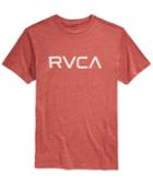 Rvca Men's Heathered Graphic-print T-shirt