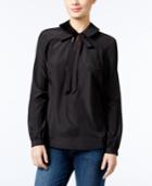 Guess Darla Tie-neck Blouse