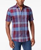Alfani Men's Slim-fit Plaid Shirt, Only At Macy's