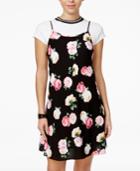 The Edit By Seventeen Juniors' 2-pc. Floral-print Slip Dress