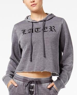 Material Girl Active Juniors' Later Hater Cropped Hoodie, Created For Macy's