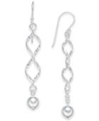 Giani Bernini Twisted Ball Drop Earrings In Sterling Silver, Created For Macy's