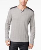 Alfani Men's Ribbed Knit Henley, Created For Macy's
