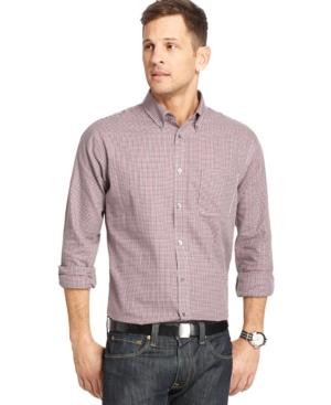 Van Heusen Big And Tall No-iron Plaid Dress Shirt