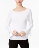 Inc International Concepts Bell-sleeve Sweater, Only At Macy's