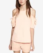 Sanctuary Crosby Cold-shoulder Tie-sleeve Sweatshirt