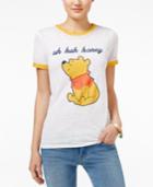 Disney Juniors' Pooh Bear Graphic Ringer Tee