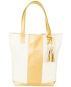 Cathy's Concepts Personalized Gold Faux Leather Weekender Tote