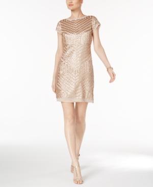 Vince Camuto Geo-sequined Sheath Dress