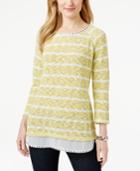 Style & Co. Petite Stud-trim Layered Top, Only At Macy's