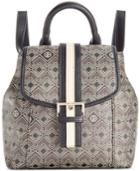 Giani Bernini Graphic Signature Convertible Mini Backpack, Only At Macy's