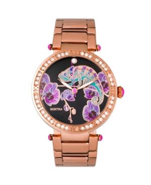 Bertha Quartz Camilla Collection Rose Gold Stainless Steel Watch 38mm