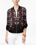 Inc International Concepts Floral-print Bomber Jacket, Only At Macy's