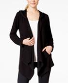 Style & Co. Open-front Hooded Waterfall Cardigan, Only At Macy's