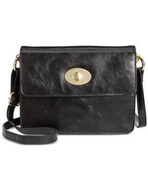 Giani Bernini Glazed Turn-lock Crossbody, Created For Macy's