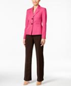 Le Suit Glazed Melange Colorblocked Pantsuit