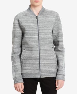 Calvin Klein Jeans Men's Striped Neoprene Jacket