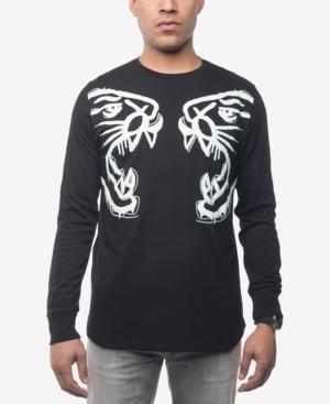 Sean John Men's Panther Face Off Embroidered Graphic-print T-shirt, Created For Macy's