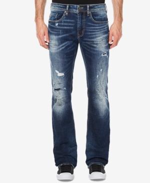 Buffalo David Bitton Men's Straight-fit Ripped Stretch Jeans