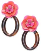 Kate Spade New York Gold-tone Crystal Accent Flower Drop Earrings