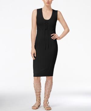 Rachel Rachel Roy Lace-up Knit Dress