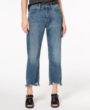 Lucky Brand Frayed Straight-leg Jeans