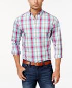 Club Room Men's Plaid Long-sleeve Shirt