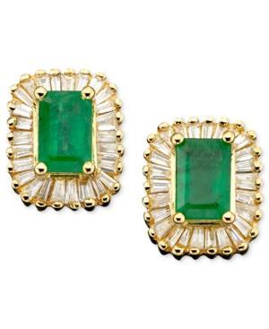 Brasilica By Effy Emerald (1 Ct. T.w.) And Diamond (5/8 Ct. T.w.) In 14k Gold