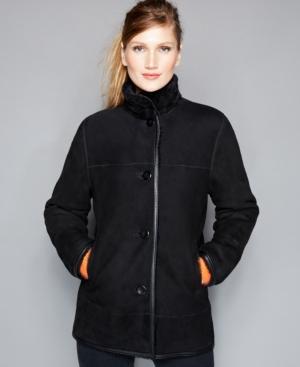 The Fur Vault Shearling Stand-collar Jacket