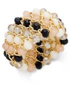 Inc International Concepts Gold-tone Multi Bead Stretch Bracelet, Only At Macy's