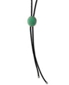 Effy Men's Manufactured Turquoise Leather Bolo Tie In Sterling Silver