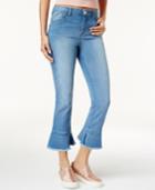 Rewind Juniors' Cropped Flared Jeans