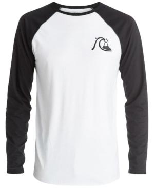 Quiksilver Bubble Block Graphic-print Logo Raglan-sleeve T-shirt