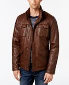 Tommy Hilfiger Men's Faux-leather Field Jacket