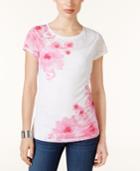 Inc International Concepts Floral-print T-shirt, Created For Macy's