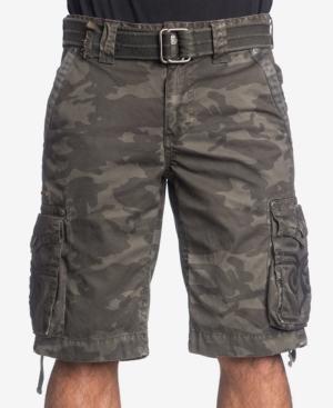 Affliction Men's Raided Camouflage Cargo Shorts