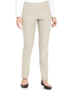 Charter Club Cambridge Tummy-control Pull On Slim-leg Pants