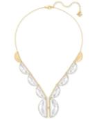 Swarovski Gold-tone Crystal Statement Necklace