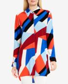 Vince Camuto Printed High-low Shirt