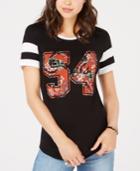 Rebellious One Juniors' Graphic Football T-shirt