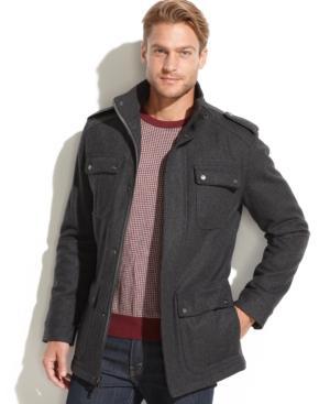 Emanuel Emanuel Ungaro Solid Wool-blend Military Coat