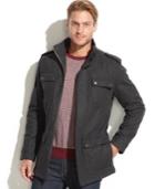 Emanuel Emanuel Ungaro Solid Wool-blend Military Coat