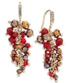 Inc International Concepts Gold-tone Berry Stone Drop Earrings, Only At Macy's